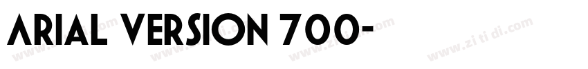 Arial Version 700字体转换